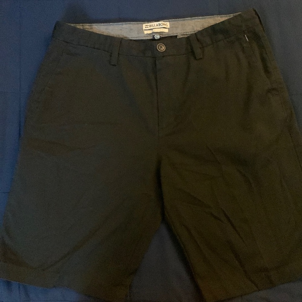 Mens black Billabong dress shorts